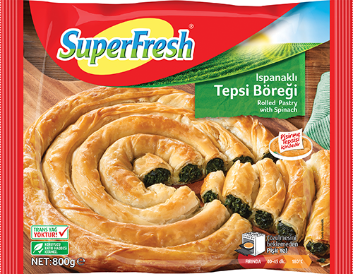 ROLLED PASTRY WITH SPINACH 