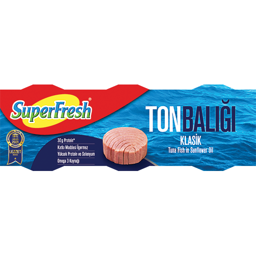 SUPERFRESH AYÇİÇEK YAĞLI TON BALIĞI (3X75 GR)